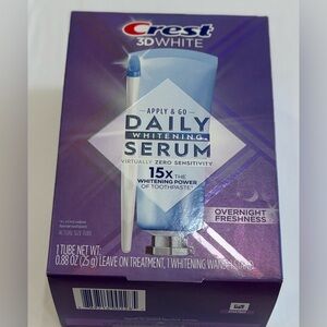 CREST 3D WHITE APPLY & GO DAILY WHITENING SERUM 15X POWER 1 TUBE EXP 04/30/2027